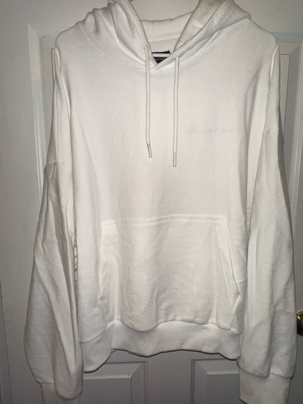 Like new Urban Outfitters Standard Cloth White 100% Cotton Hoodie Men's Medium - Picture 13 of 13